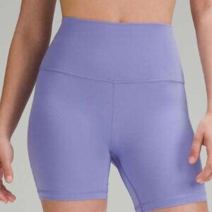 LULULEMON Align 6” Bike Shorts  Dark Lavender 6 HIGH RISE Nulu Nwt Purple